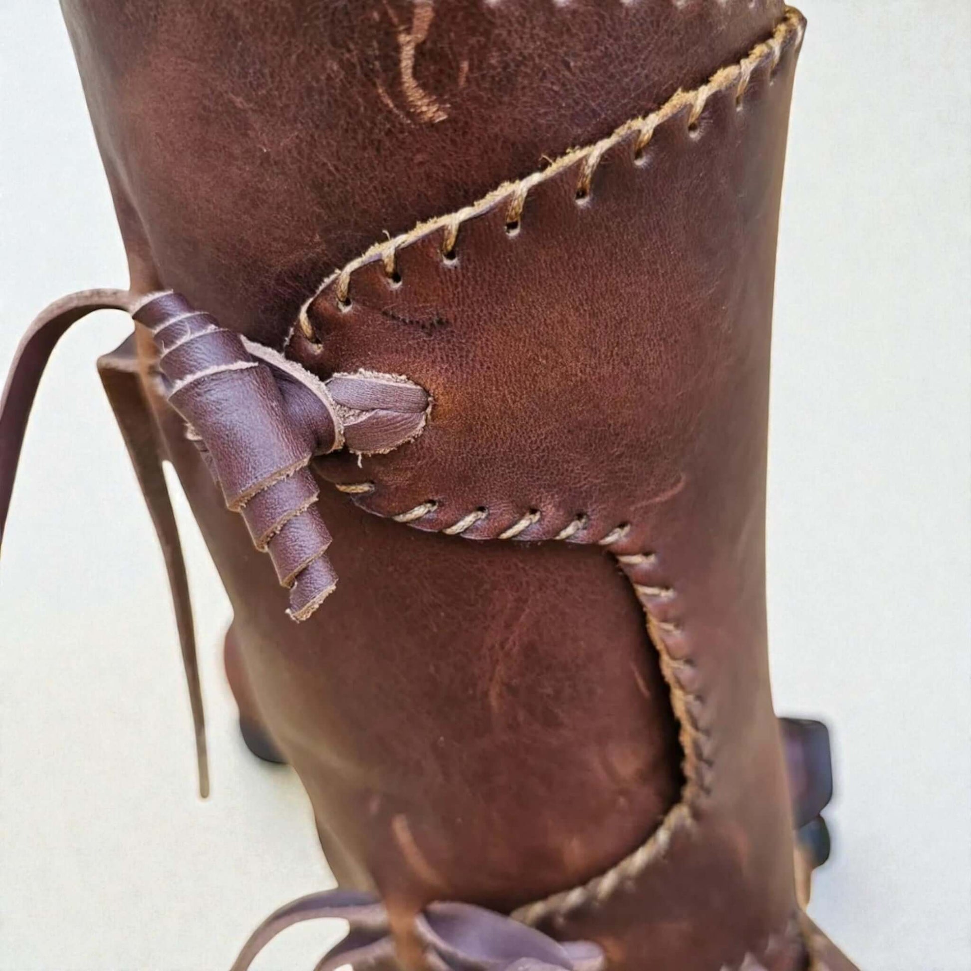 Handmade leather boots Medieval Leather Boots by Aurelian Path – Premium Full - Grain Leather 6