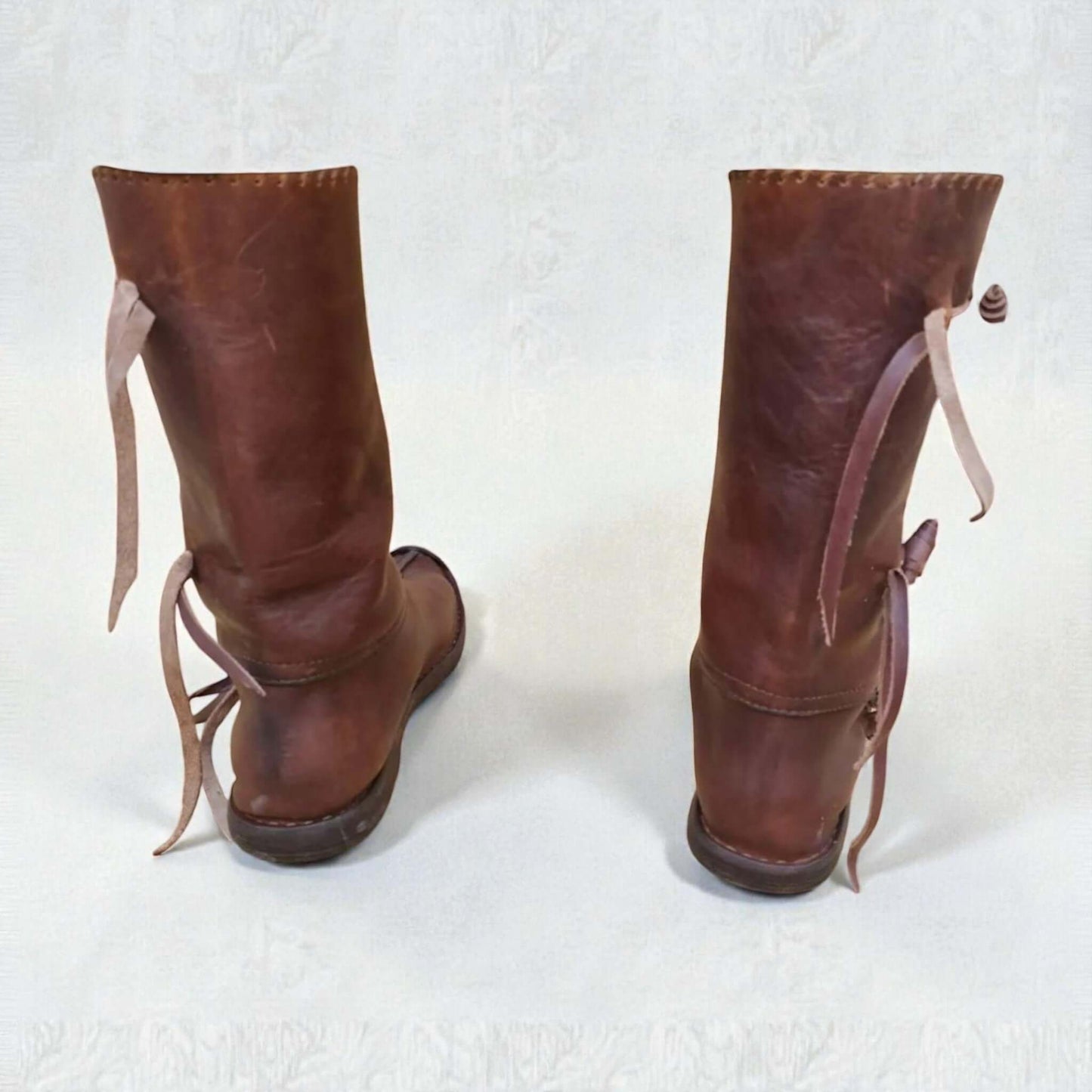 Handmade leather boots Medieval Leather Boots by Aurelian Path – Premium Full - Grain Leather 6
