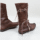 Brown medieval leather boots for Renaissance fair outfit
