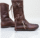 Medieval leather boots worn with Viking costume