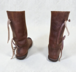 Handmade LARP leather boots for historical costume