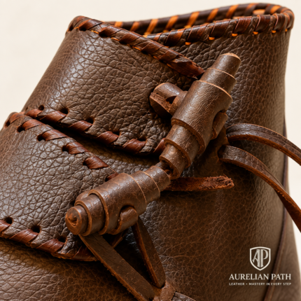 Home - AurelianPath MEDIEVAL LEATHER SHOES BROWN