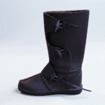 Black Renaissance boots for medieval fair costume