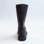 Black Viking boots with handmade leather finish