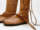Viking leather boots for medieval reenactment
