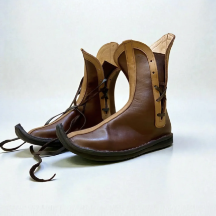 Handmade Ren Faire boots made from genuine leather