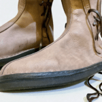 Handmade medieval leather boots for Renaissance reenactment