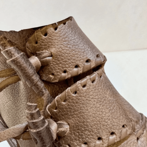 Rustic renaissance shoes handmade for cosplay and theater
