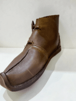 Brown medieval footwear for Viking and peasant costume